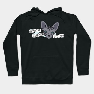 My Sphynx Thinks You’re Ugly Too Hoodie